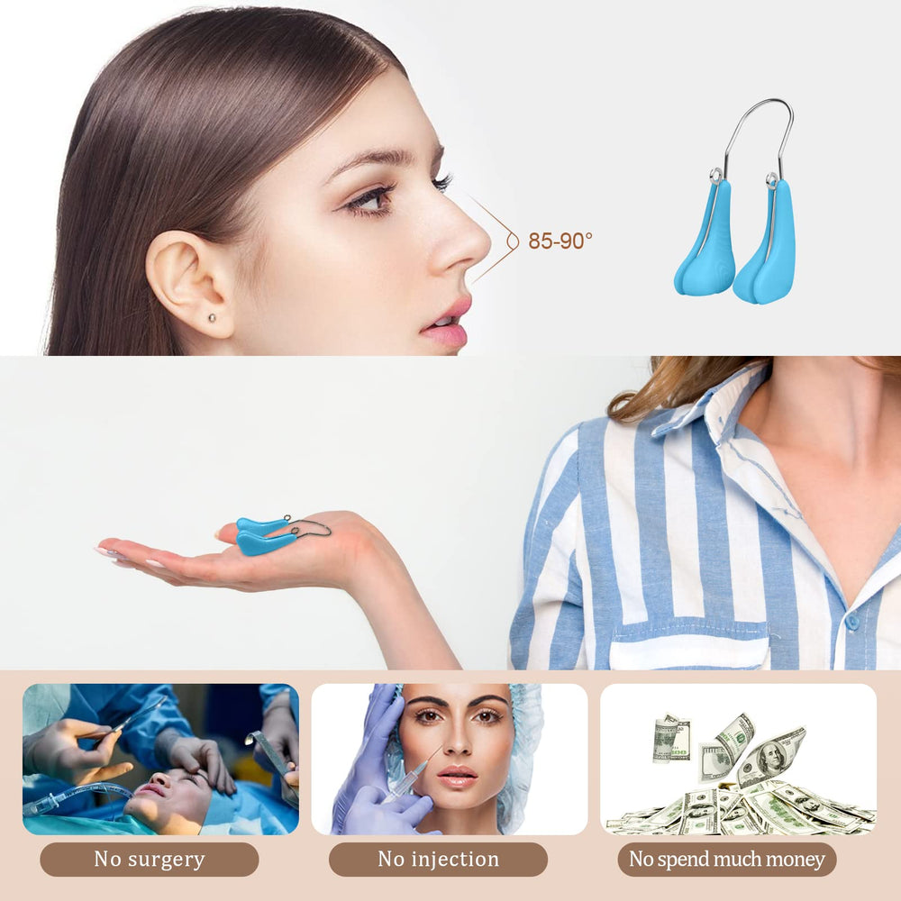 Nose Shaper - Safe Nose Lifter Soft Silicone Nose Up Lifting Clip Pain-Free Rhinoplasty Straightener Nose Slimmer Device