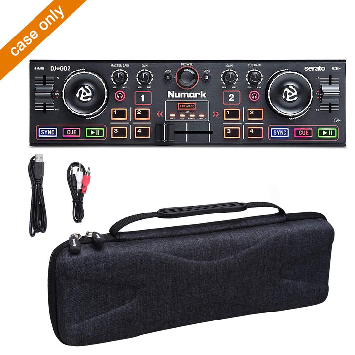 Hard Carry Travel Case Compatible with Numark DJ2GO2 Pocket DJ Controller