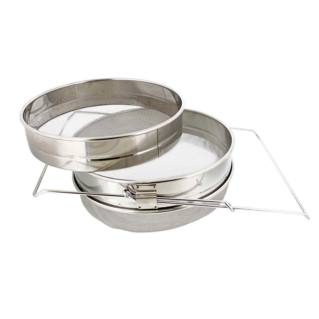 Honey Filter, 2 Piece - Honey Extractor Equipment, Honey Bucket Strainer Honey Extractor Stainless Steel Sieve