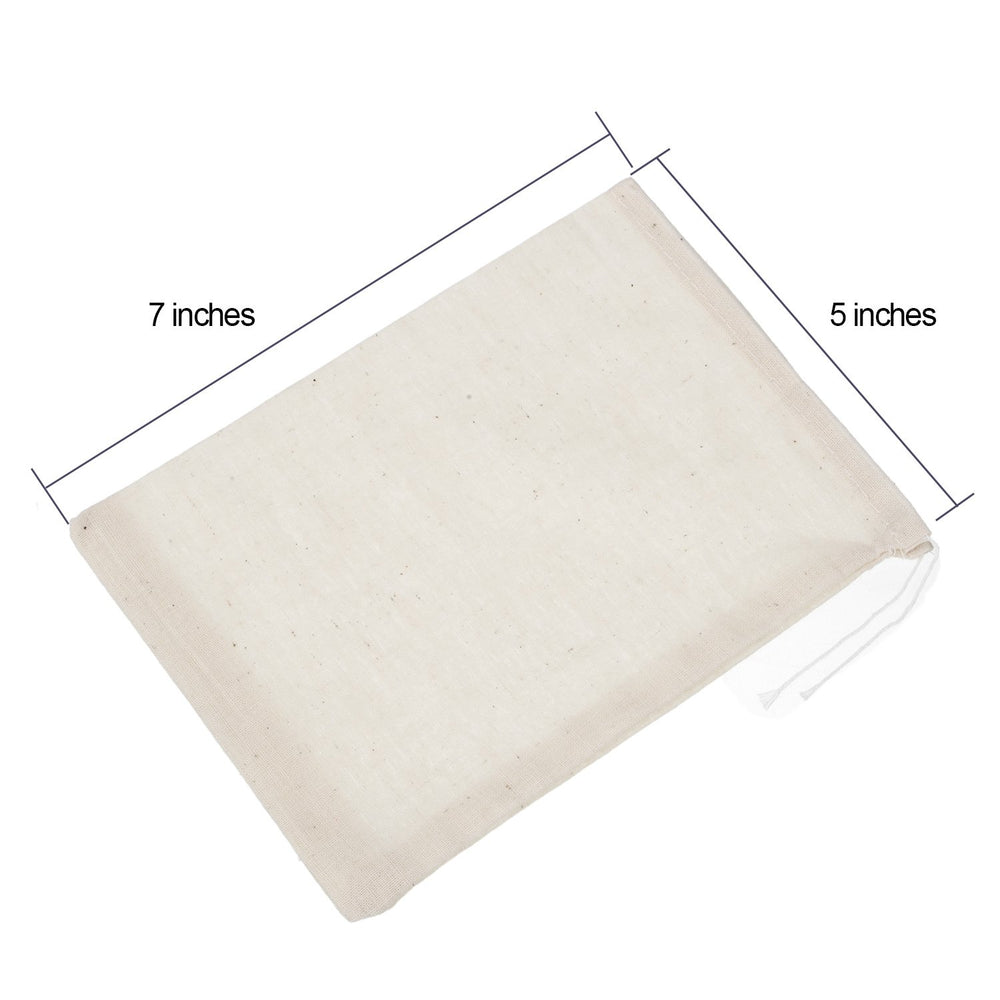 30 Pack Cotton Muslin Bags Drawstring Bags, 7 by 5 Inches