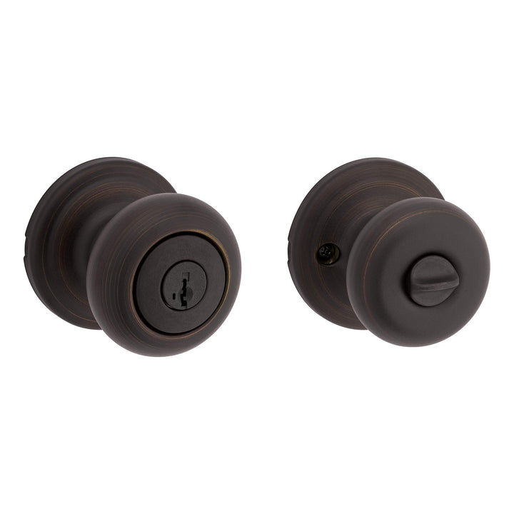 Juno Entry Knob Featuring SmartKey in Venetian Bronze