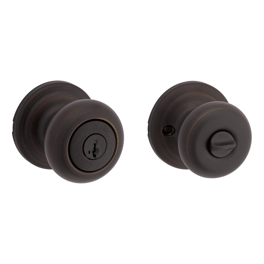 Juno Entry Knob Featuring SmartKey in Venetian Bronze