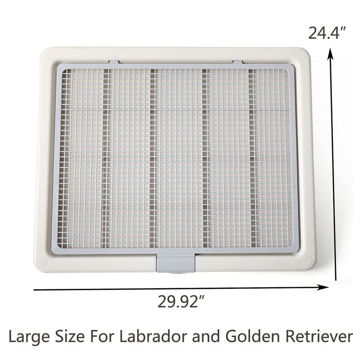 Large 76X62CM Pet Training Tray,Pet Training Pads Holder,Pet Toilet (Grey)
