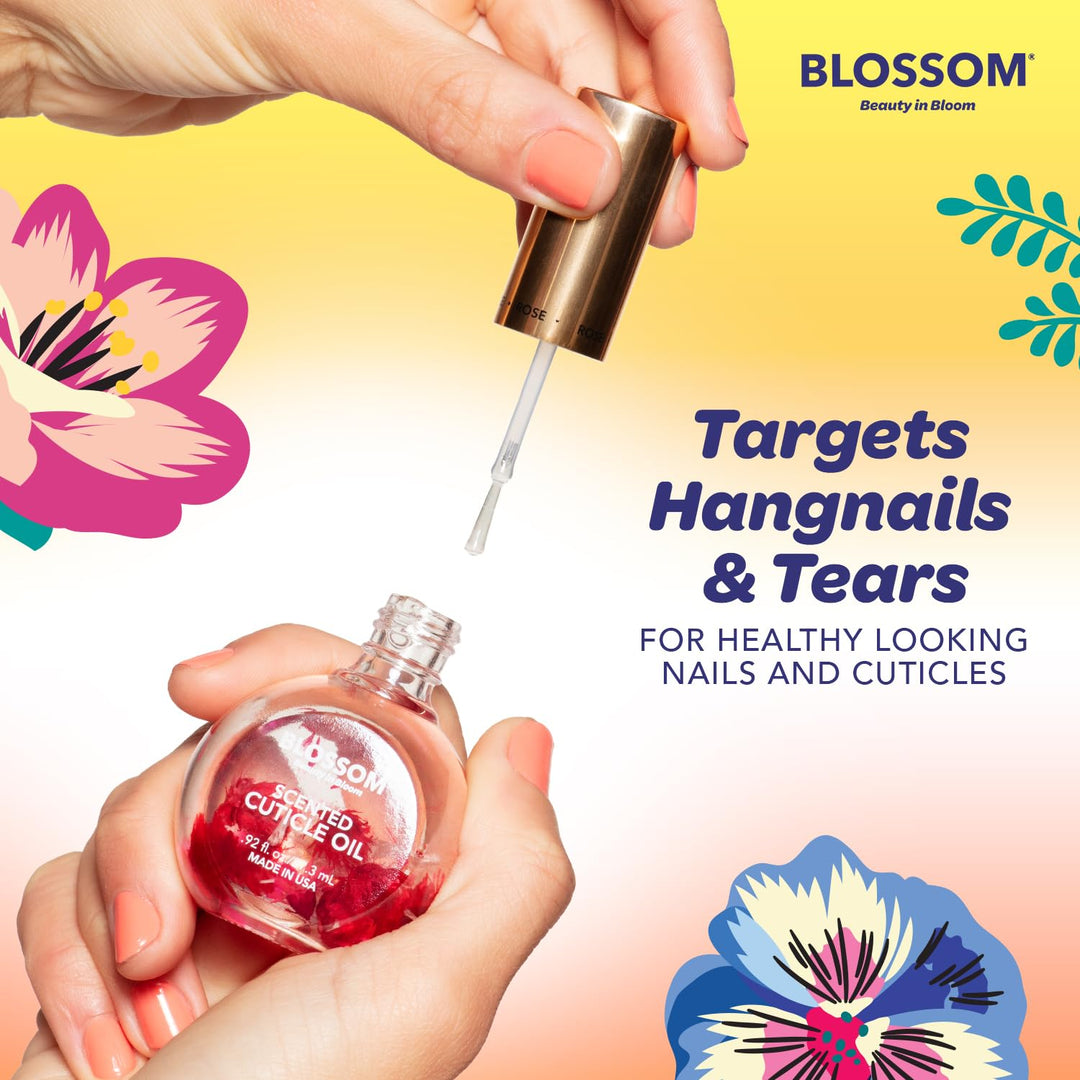 Blue Cross - Cuticle Oil with Real Flowers 0.5oz (BLCOF4 - Orange)