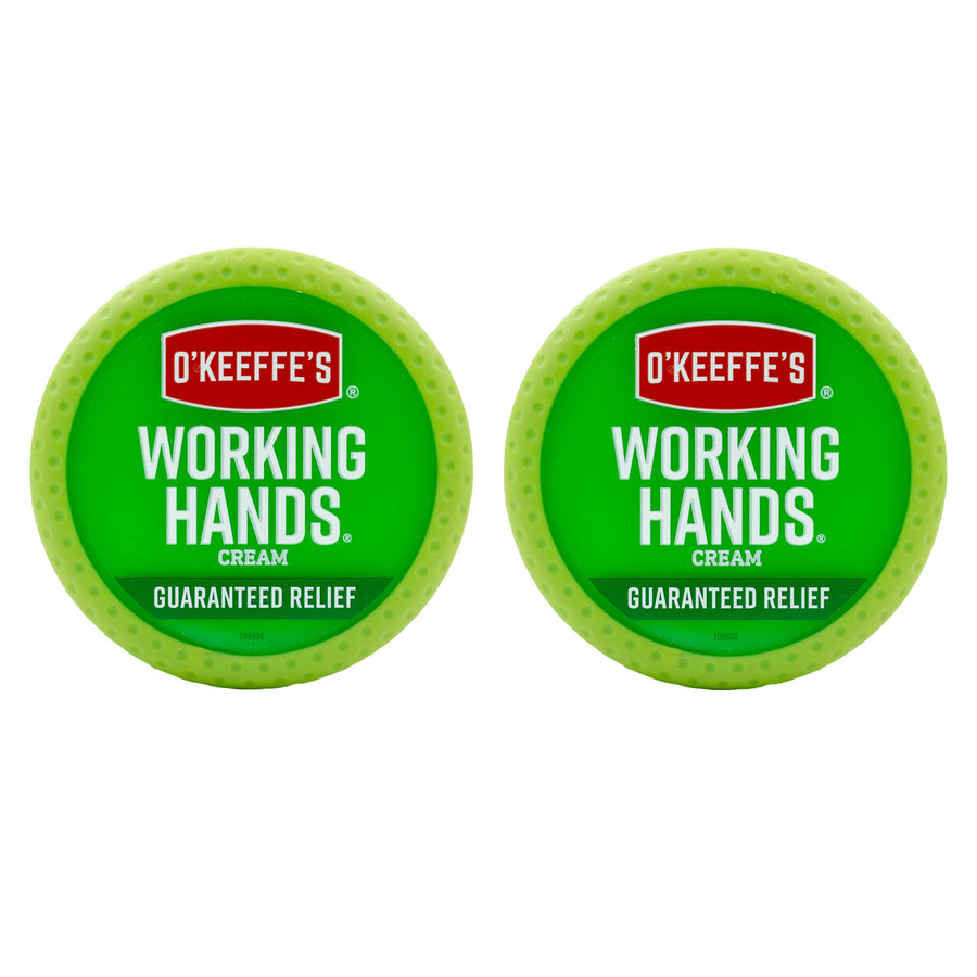 Working Hands Hand Cream for Extremely Dry; Cracked Hands; 3.4 Ounce Jar; (Pack 2)