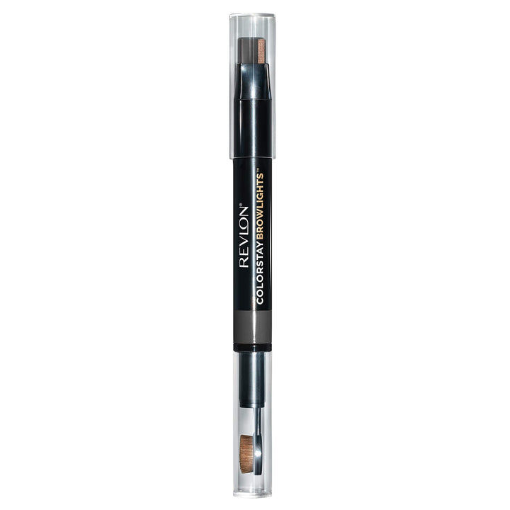 Revlon Colorstay Browlights Pencil, Eyebrow Pencil & Brow Highlighter, 0.55 Lb, Soft Black