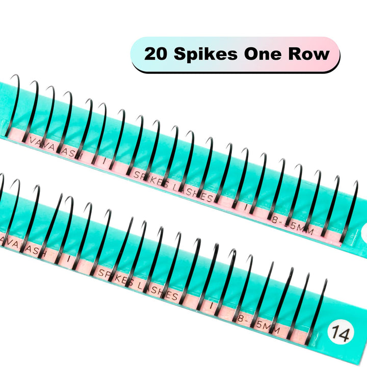 Premade Fan Spikes Lash Extensions Mixed Tray 15-18mm C Curl 0.07mm Matte Black Eyelash Extension Supplies Spikes Fansï¼Ë†C-0.07,15-18mmï¼â€°