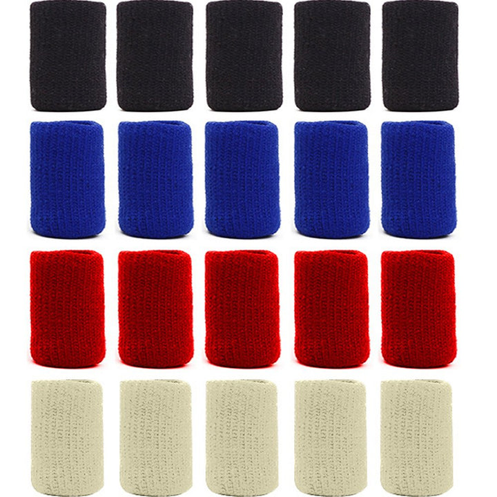 40PCS Sports Finger Splint Guard Bands Finger Sleeves Thumb Braces Support Elastic Compression Protector Braces for Relieving Pain Calluses Arthritis Knuckle