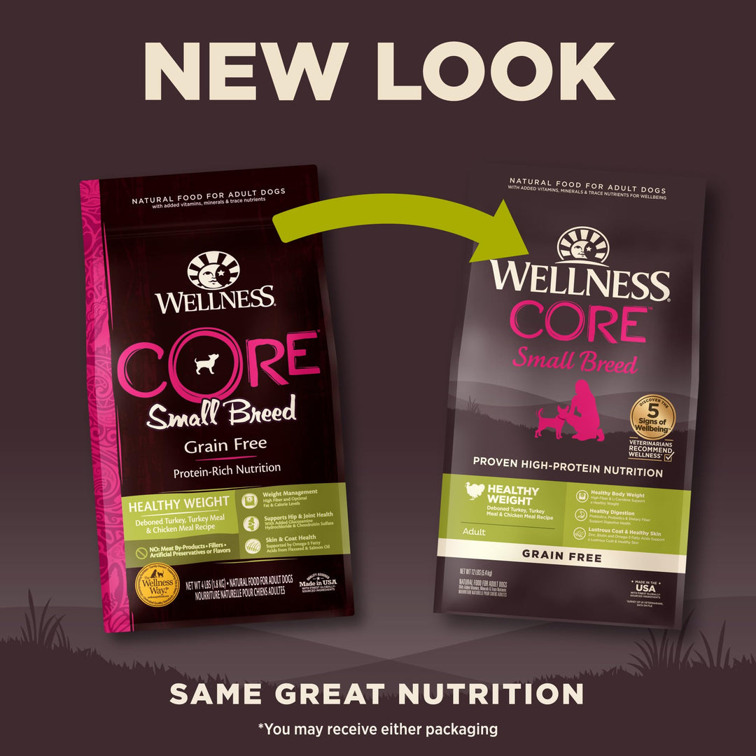 CORE Grain-Free High-Protein Small Breed Dry Dog Food, Natural Ingredients, Made in USA with Real Meat (Adult, Healthy Weight, 12-Pound Bag)