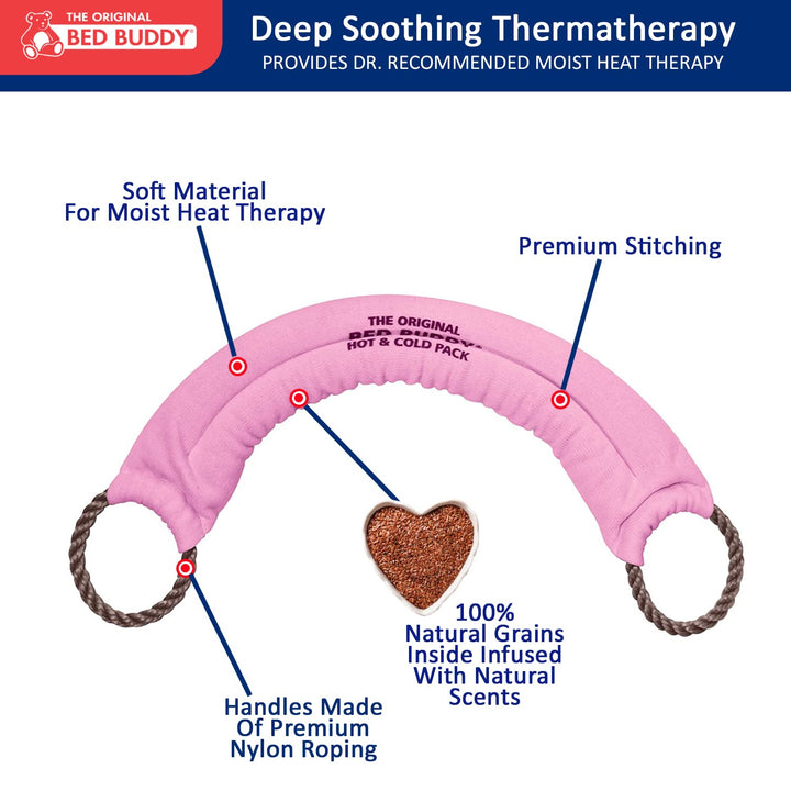 Bed Buddy Aromatherapy Heat Pad and Cooling Neck Wrap - Microwave Heating Pad for Sore Muscles - Cold Wrap Pack for Aches and Pain, Lavender Scent