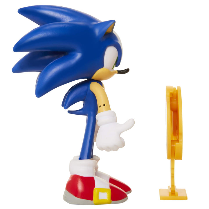 Collectible Sonic 4 Bendable Flexible Action Figure with Bendable Limbs & Spinable Friend Disk Accessory Perfect for Kids & Collectors Alike for Ages 3+