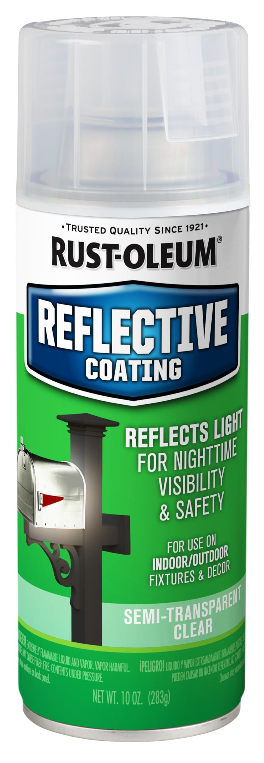 214944 Specialty Reflective Spray, Semi Transparent Clear Finish,10oz