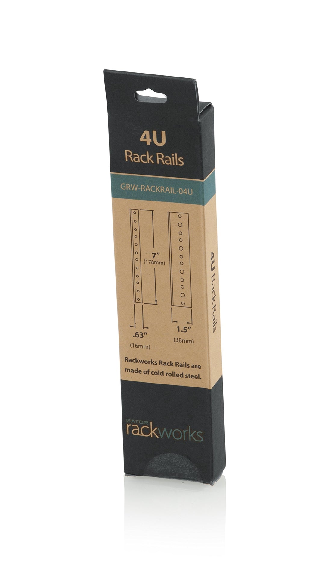 Rackworks Heavy Duty Steel Rack Rail Set; 4U Rack Size (GRW-RACKRAIL-04U)