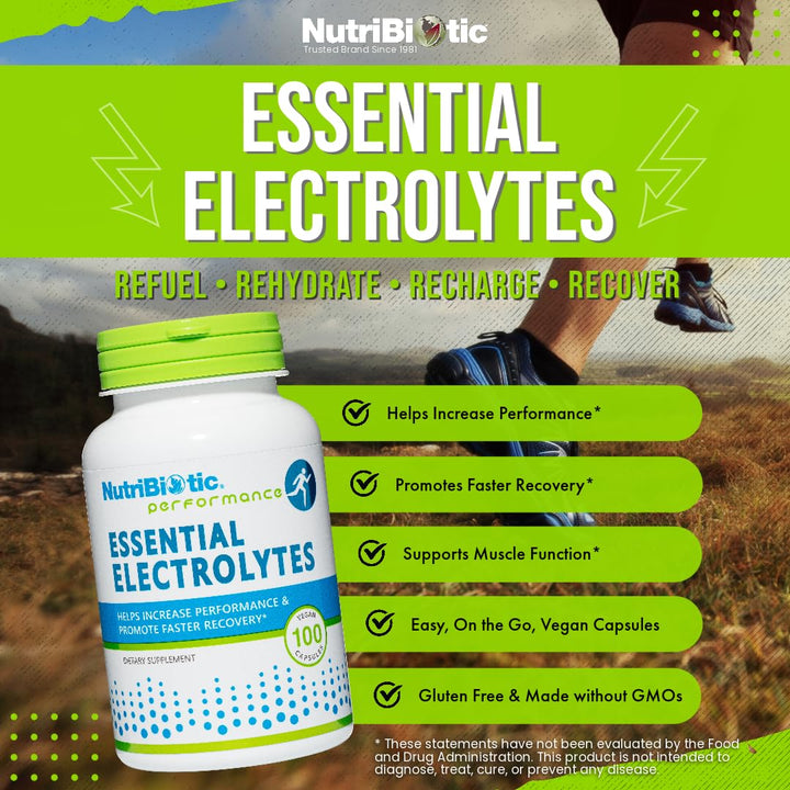 Essential Electrolytes, 100 Ct Capsules | Supports Increased Performance & Faster Recovery | Pharmaceutical Grade Vitamin C with Electrolytes for Rehydration | Vegan, Gluten-Free & Non-GMO