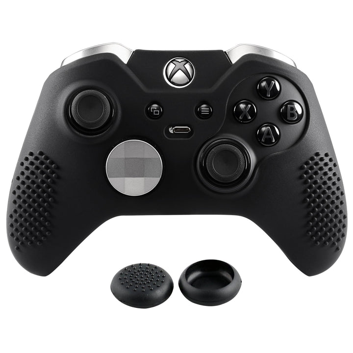 Soft Anti-Slip Silicone Controller Cover Skins Thumb Grips Caps Protective Case for Xbox One Elite - Black