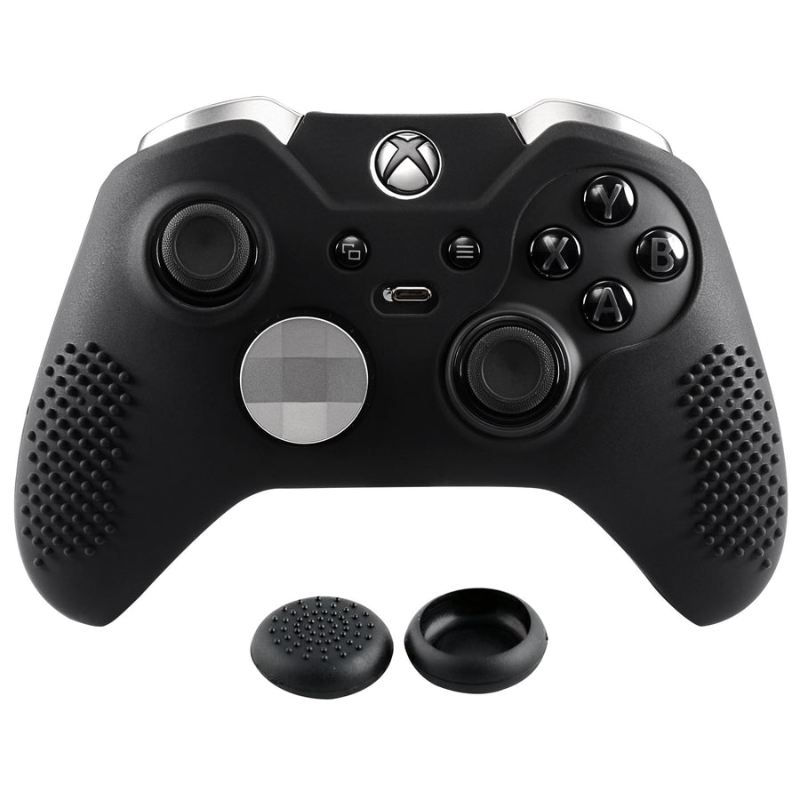 Soft Anti-Slip Silicone Controller Cover Skins Thumb Grips Caps Protective Case for Xbox One Elite - Black