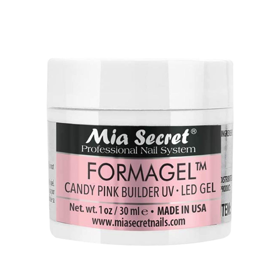 Nudes 1oz Formagel Gel Nail Builder - UV Led Gel - Cover Blush - Cover Tan - Candy Pink Pick Yours (Candy Pink)