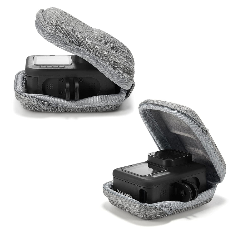 Carrying Case for GoPro Hero 10 9 8 7 6 5 Mini Hard Shell Carrying Case Travel Portable Storage Bag Accessories for DJI Osmo Action,AKASO,Campark,YI Action Camera and More, Grey (AAIOOEA)