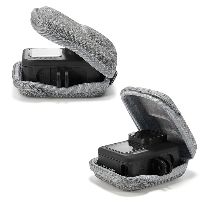 Carrying Case for GoPro Hero 10 9 8 7 6 5 Mini Hard Shell Carrying Case Travel Portable Storage Bag Accessories for DJI Osmo Action,AKASO,Campark,YI Action Camera and More, Grey (AAIOOEA)