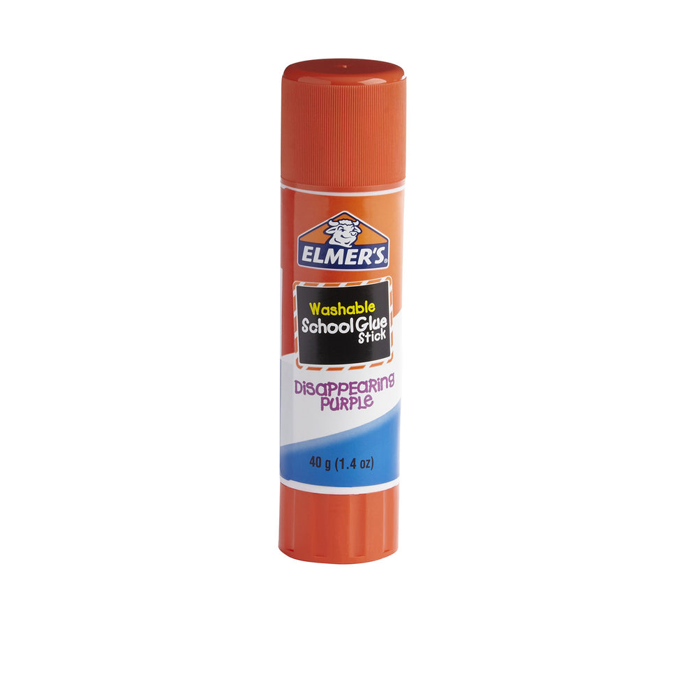 Disappearing Purple School Glue Sticks, Washable, Jumbo Size, 40 Grams, 3 Count