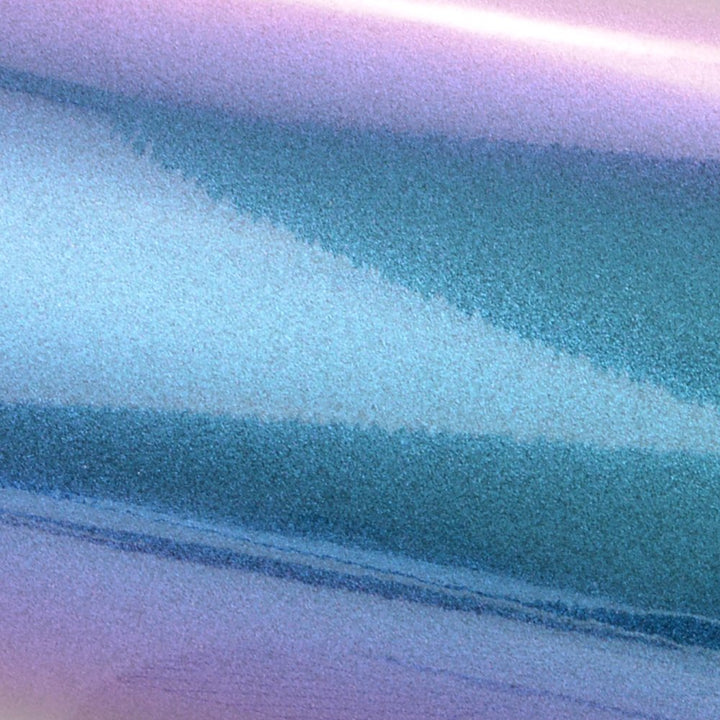 Glossy Metallic Chameleon Purple-Blue Vehicle Car Vinyl Wrap Stretchable Air Release DIY Decoration 11.8x60