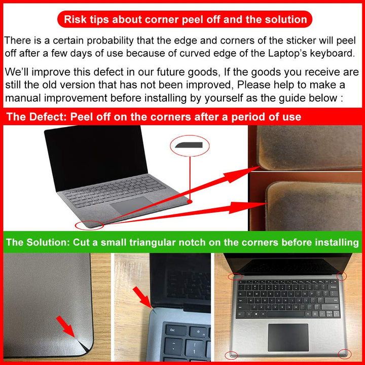 Transparent Keyboard palm rest Protector for Microsoft Surface Laptop/Laptop 2 Pads/Wrist Rests,Protect Alcantara from dirty/stain 13.5 Inch cover(US Layout)