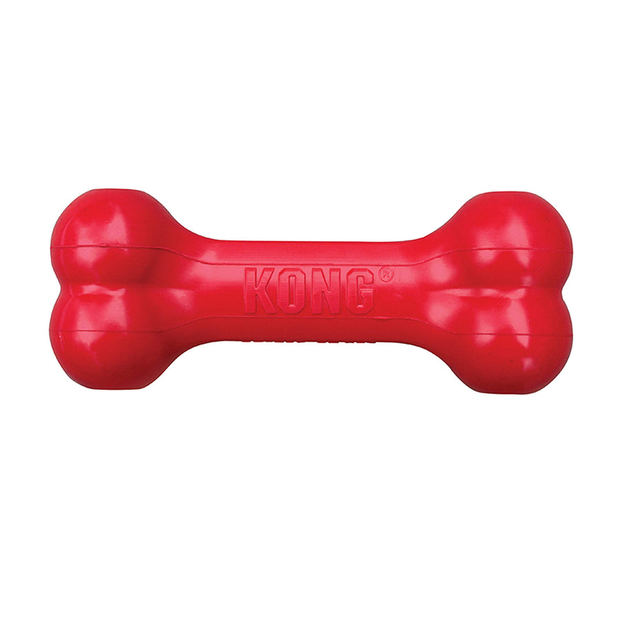 Goodie Bone - Classic Durable Natural Rubber Dog Bone, Supports Mental Engagement - Treat Dispensing - Red - for Large Dogs