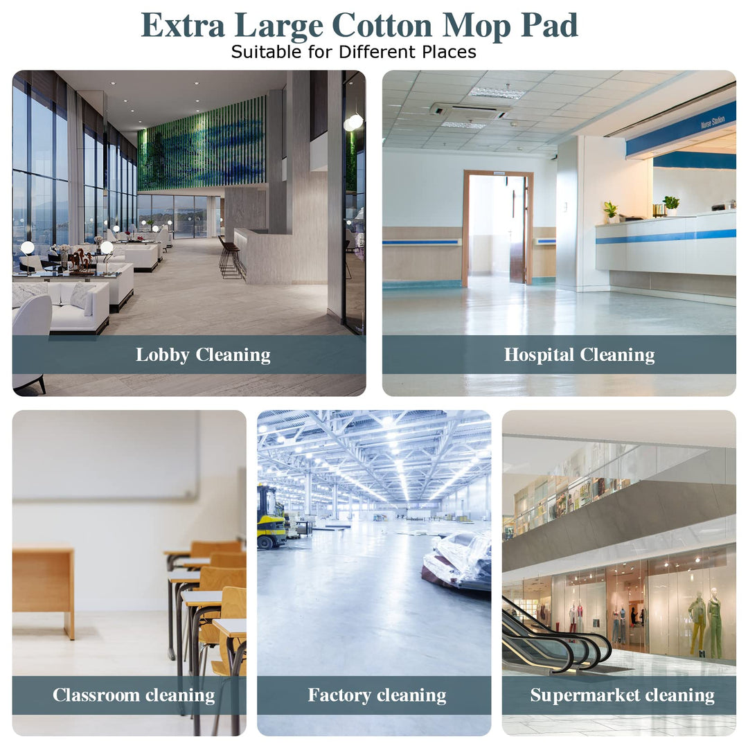 42 Dust Mops for Floor Cleaning,Industrial Dust Mop with 2 Mop Pads,Microfiber Wet Dry Mop,Commercial Dust Mop for Hardwood Floors,Tiles,Marble Floors