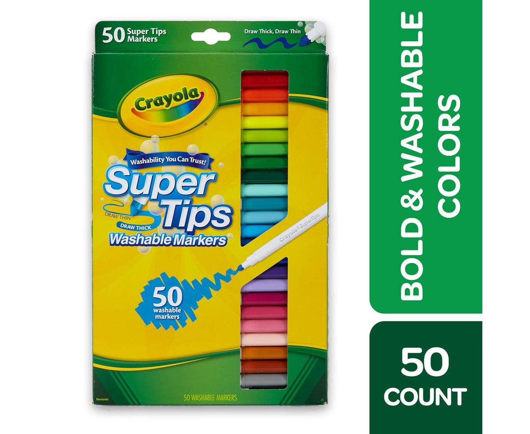 Super Tips Washable Markers Age 3+ - 50 Count