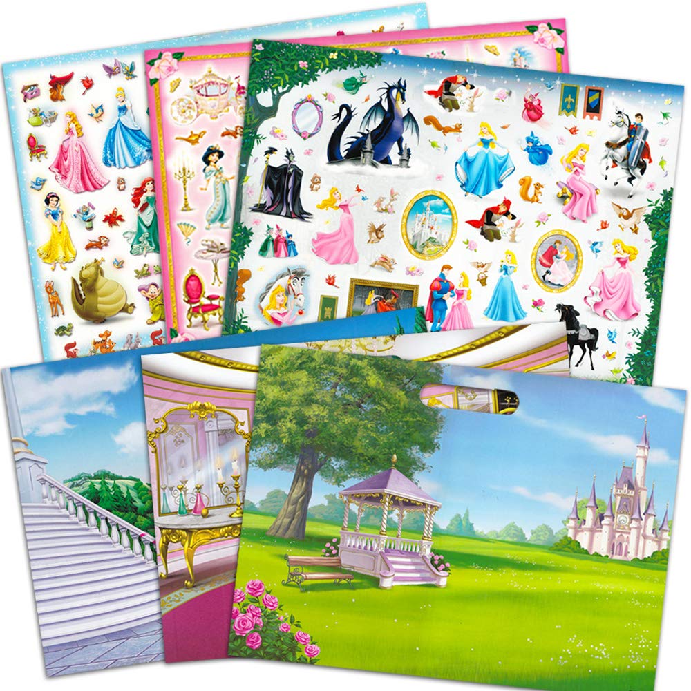 Princess Giant Sticker Box Activity Set ~ Over 1000 Princess Stickers Featuring Cinderella, Little Mermaid, Tangled, Belle and More ( Princess Merchandise)