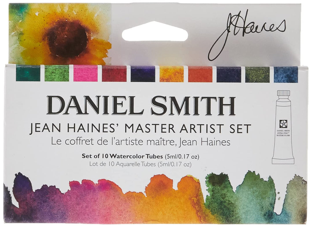 Watercolor, 5ml tubes, Jean Haines Master Artist Set 10 Watercolor Tubes (total 10 pieces) 285610223, 0.17 Fl Oz (Pack of 10)