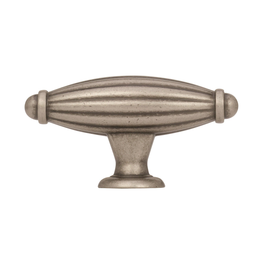 | Cabinet Knob | Weathered Nickel | 3 inch (76 mm) Length | Blythe | 1 Pack | Drawer Knob | Cabinet Hardware