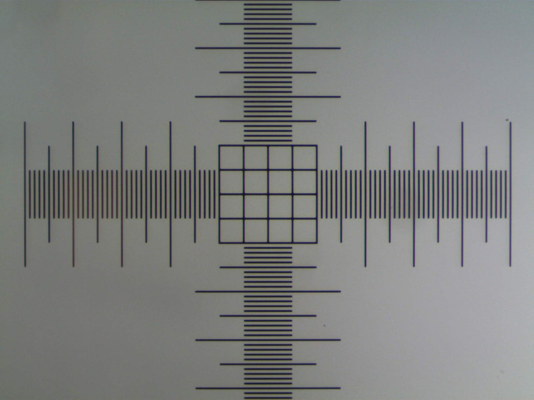 Microscope Stage Micrometer Calibration Slide (TCM-H) with 4-Scales and 0.01mm Line Resolution