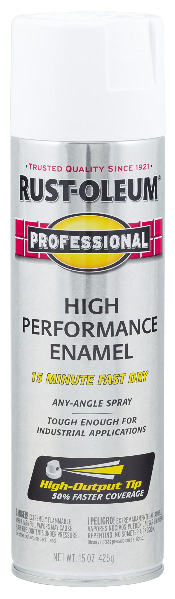 7592838 Professional High Performance Enamel Spray Paint, 15 Oz, Gloss White