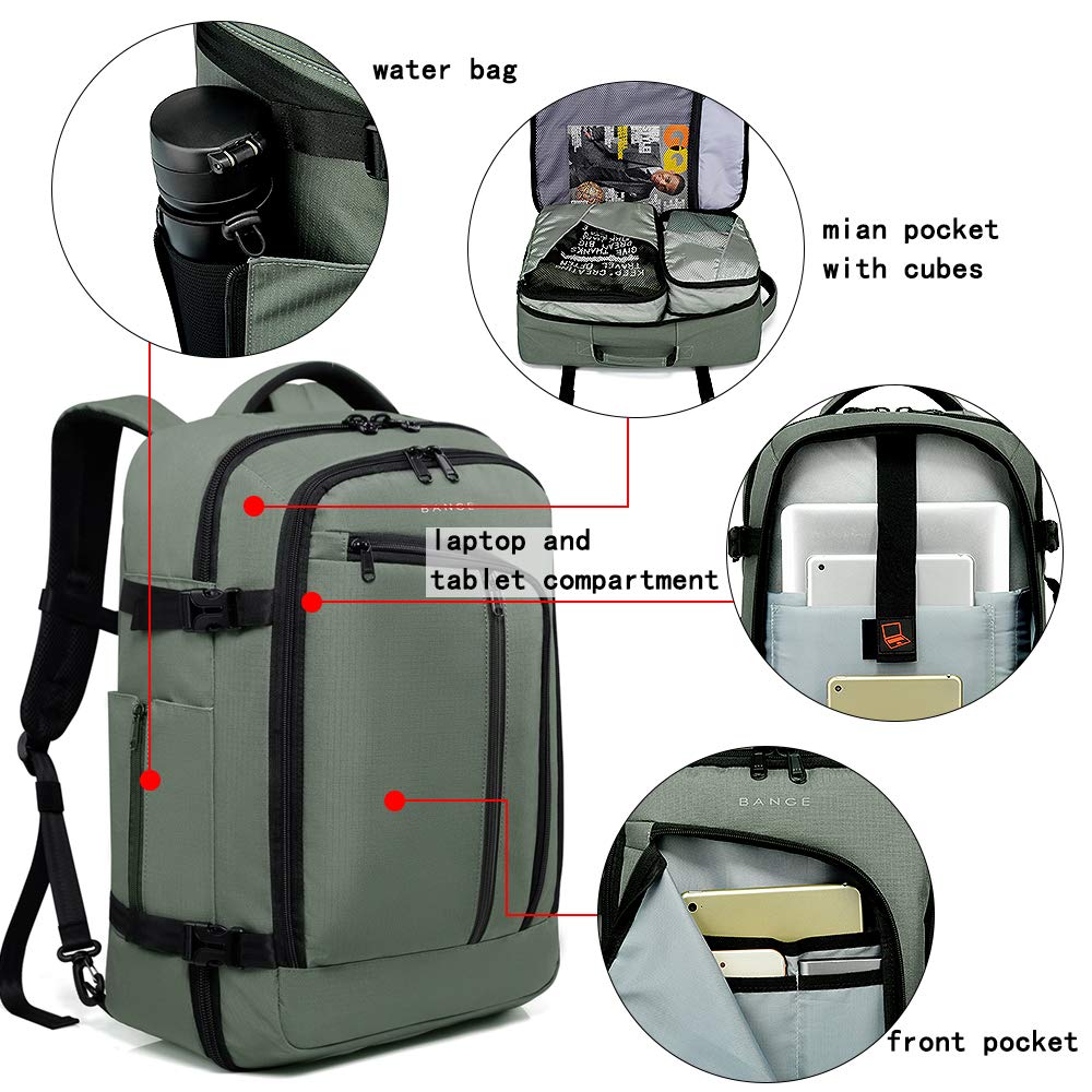 Travel Overnight Backpack,40-Liter FAA Flight Approved Weekender Bag Carry on Backpack…