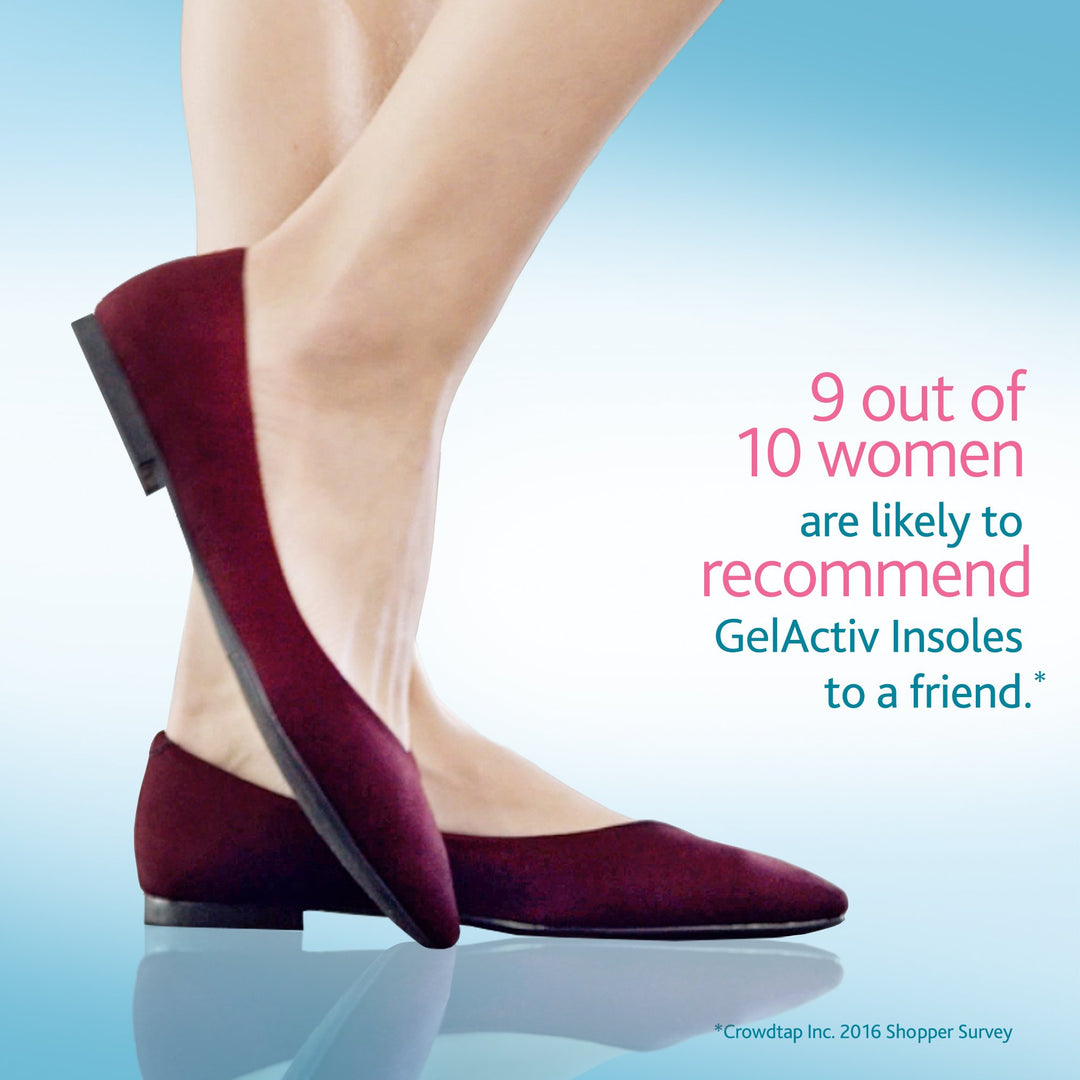 Gel Activ Flat Shoes Insoles, 2 Count (Pack of 1)