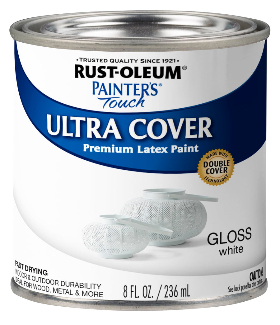 Rustoleum .50 Pint Gloss White Painters Touch Multi-Purpose Paint 1992-730