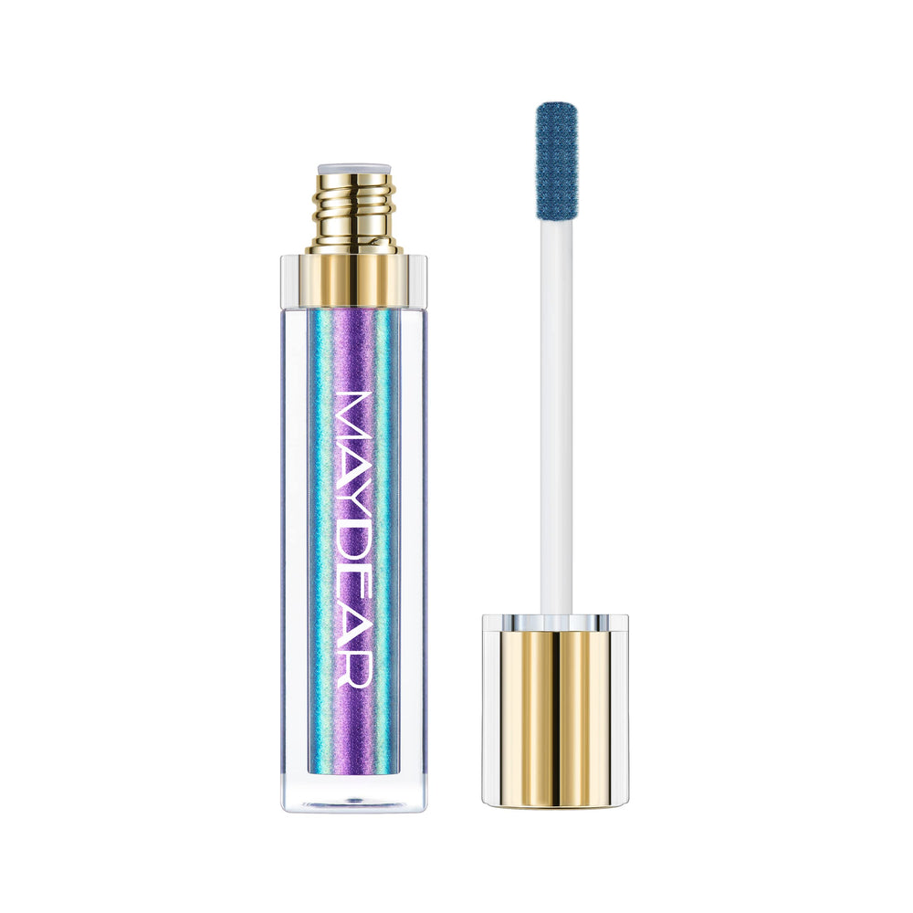 Chameleon Lipstick, Long Lasting Waterproof Colourful Diamond Shimmer Lip Gloss for Women Girls Makeup kit - Blue Purple