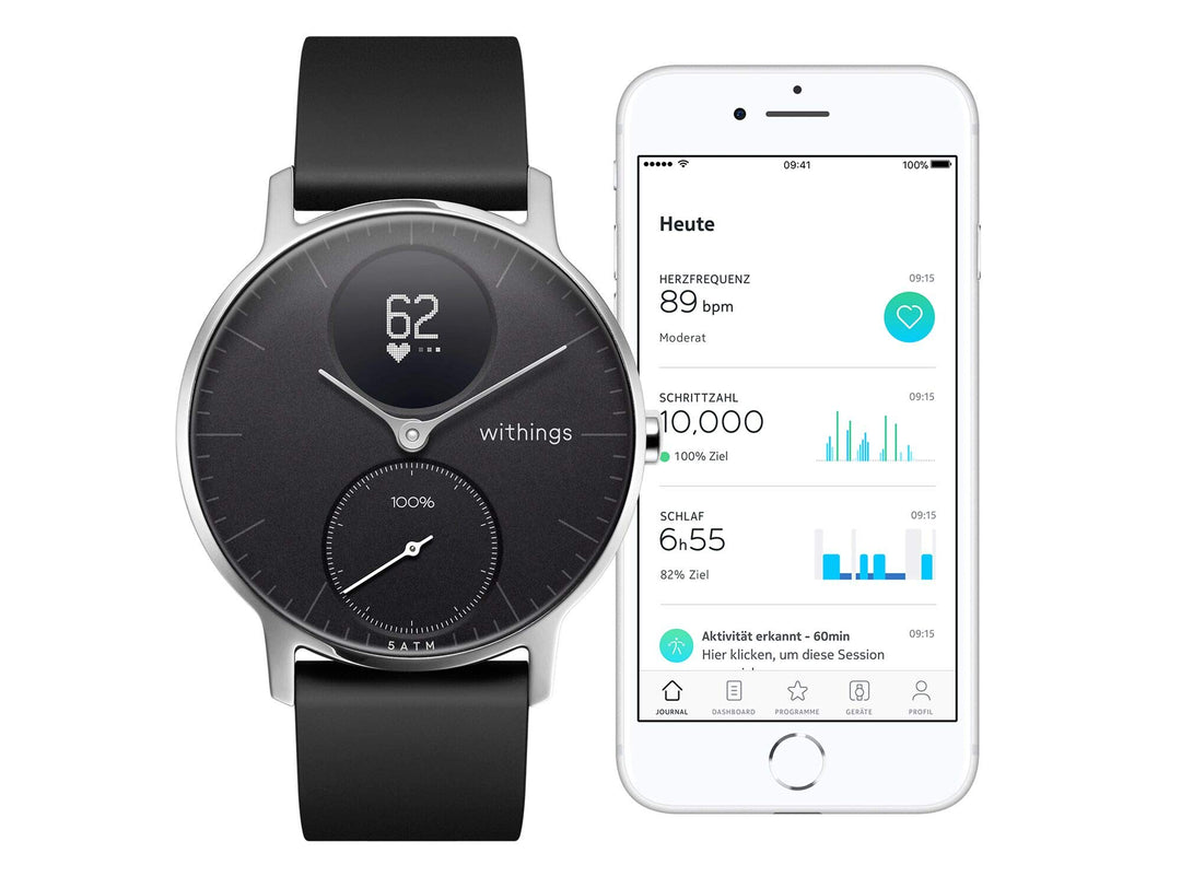 Steel HR Hybrid Smartwatch - Activity, Sleep, Fitness and Heart Rate Tracker with Connected GPS