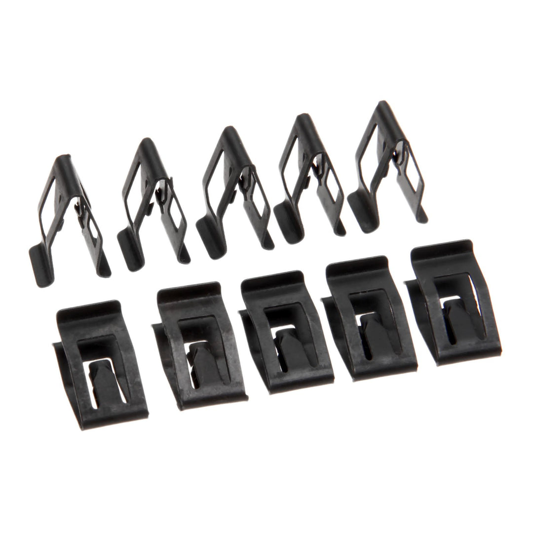 10PCS Dashboard Trim Clips, Car Front Console Retainer, Metal Dash Retainer Clips Replacement for Ford Mazda Audi Toyota Black