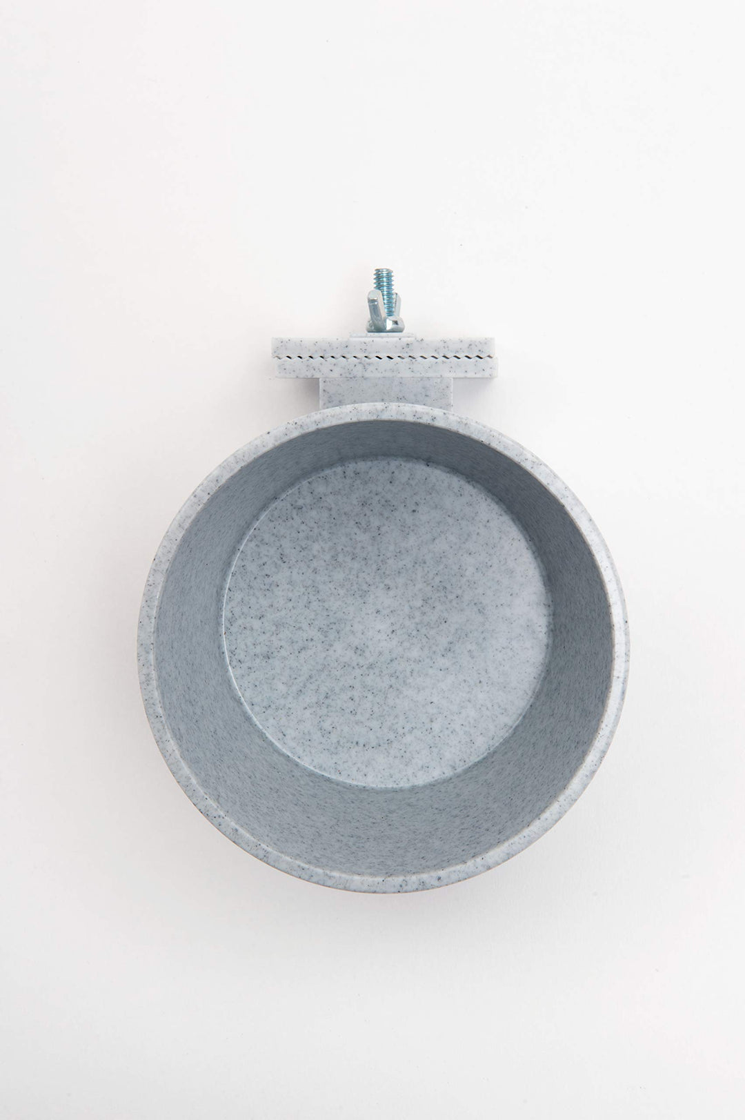 Kennel Cage Water Bowl Hanging - Non Spill Dog Crate Bowls - Durable Crate Water Bowl for Pets - Securely Attaches to Cage for Convenient Feeding and Drinking (20oz, Granite)