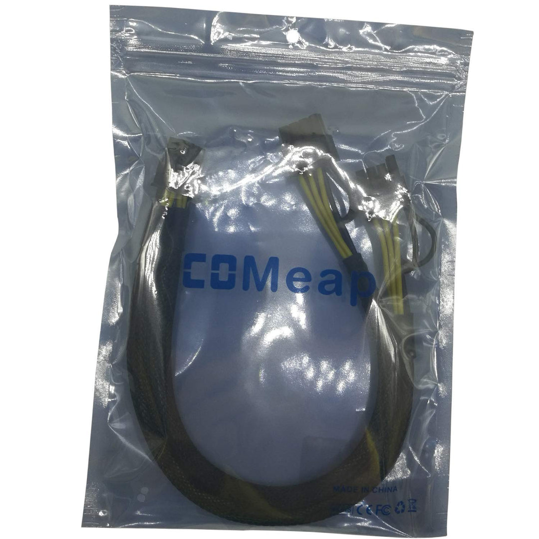 GPU Power Cable for Dell T3600 T3610 T5600 T5610 T5610 T7600 T7610 5810 T5810 T7810, 8 Pin PCIe to Dual 8 Pin(6+2) Male PCIe Power Adapter 13-inch(34cm)