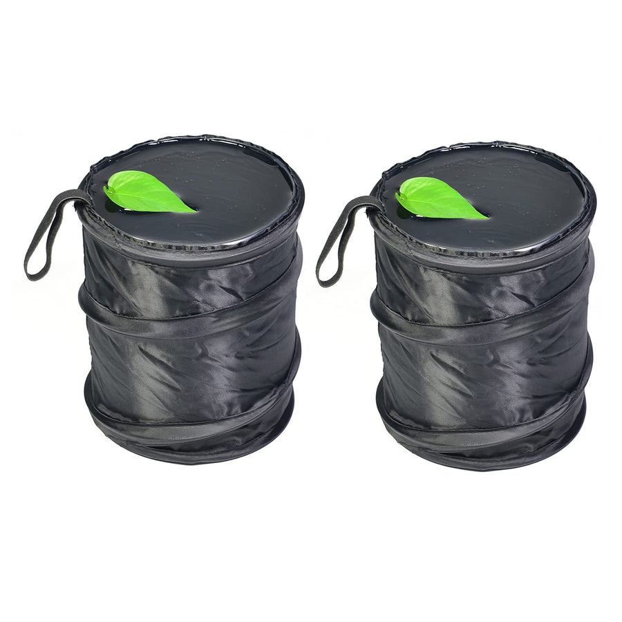 2PCS Pop-up Car Trash Can, Callapsible Trash Bin, Car Waste Bin, Car Organizer, with 2 Layers, 100% Waterproof, Leak Proof Rubbish Bin (2)