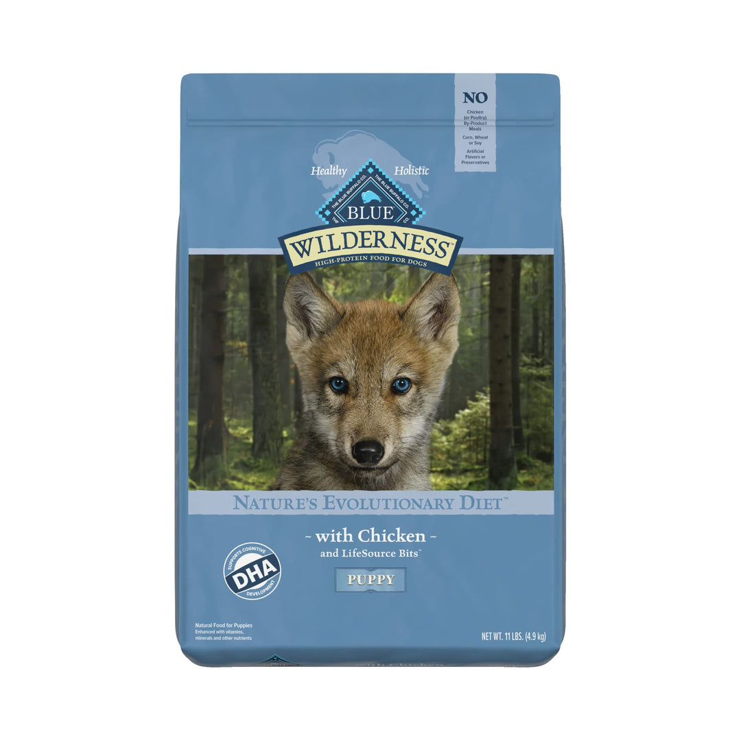 Wilderness High Protein, Natural Puppy Dry Dog Food, Chicken 11-lb