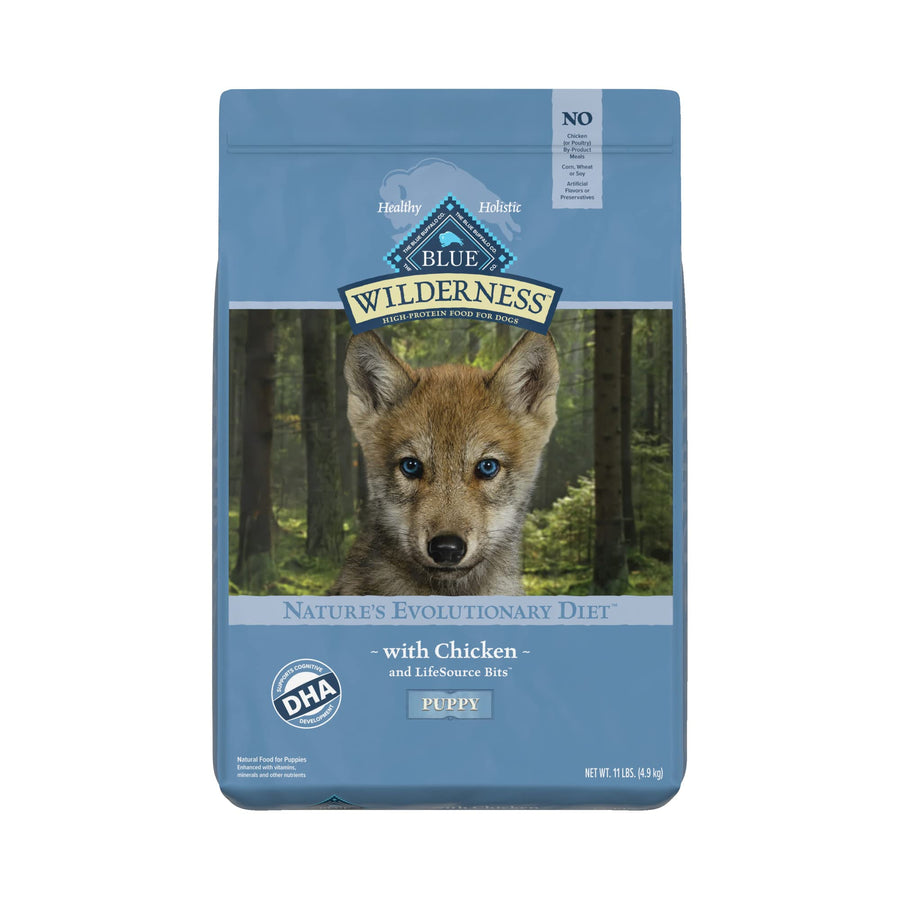 Wilderness High Protein, Natural Puppy Dry Dog Food, Chicken 11-lb