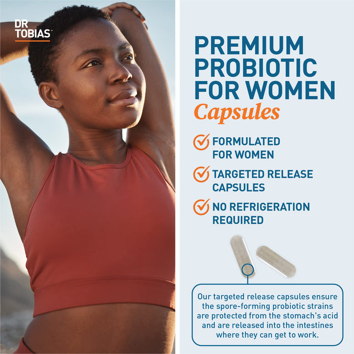 Probiotics for Women, 5 Billion CFUs Plus Prebiotics & Cranberry Extract for Urinary Tract Health for Women, Supports Digestive & Immune Health, 60 Capsules, 30 Servings
