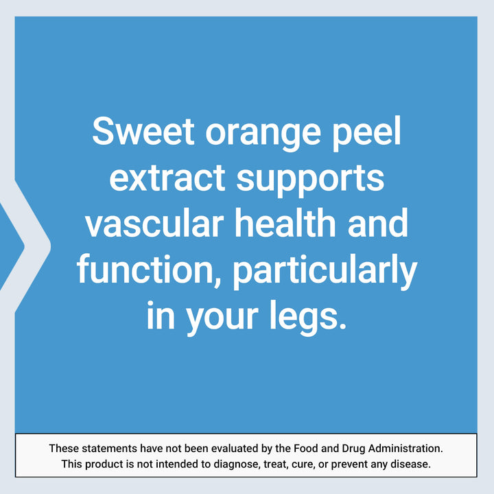 Youthful Legs, blood flow, vein support, circulation supplement, leg health, orange peel extract, diosmin, gluten free, non-GMO, 60 softgels