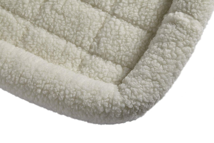 Homes for Pets Quiet Time Fleece Bolster Pet Bed - Cream - 36 x 23-Inchch (40236)