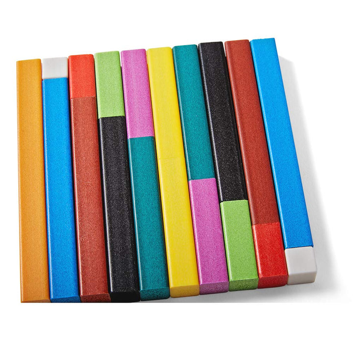 Plastic Cuisenaire Rods Individual Set, Math Manipulatives, Montessori Math Rods, Math Counters, Math Blocks, Counting Blocks, Montessori Math, Fraction Bars, Number Rods (Set of 74)