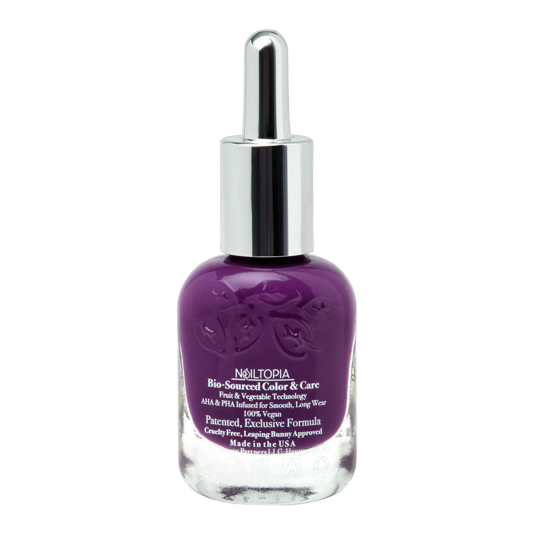 - Plant-Based Chip Free Nail Lacquer - Non Toxic, Bio-Sourced, Long-Lasting, Strengthening Polish - Slide In My DMs (Purple) - 0.41oz